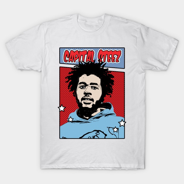 Capital Steez Pop Art Comic Style T-Shirt by Flasher